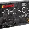 BARNES PRECISION MATCH AMMUNITION 338 LAPUA MAGNUM 300 GRAIN OPEN TIP MATCH 100 ROUNDS