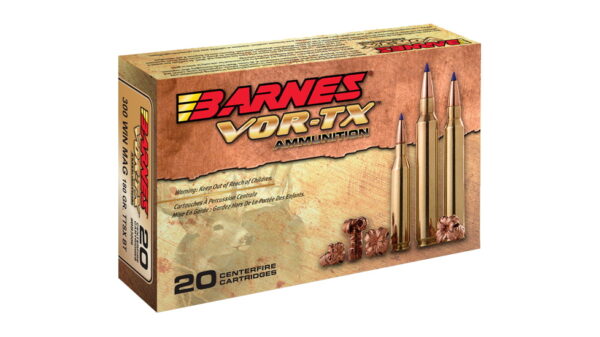 BARNES VOR-TX .338 LAPUA MAGNUM 280 GRAIN LRX BOAT TAIL BRASS CENTERFIRE 100 ROUNDS