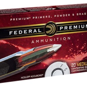 FEDERAL PREMIUM AMMUNITION 338 LAPUA MAGNUM 300 GRAIN NOSLER ACCUBOND