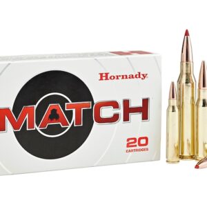 HORNADY MATCH AMMUNITION 338 LAPUA MAGNUM 250 GRAIN HOLLOW POINT BOAT TAIL