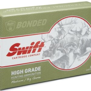 SWIFT HIGH GRADE BIG GAME HUNTING AMMUNITION 338 LAPUA MAGNUM 250 GRAIN SWIFT A-FRAME