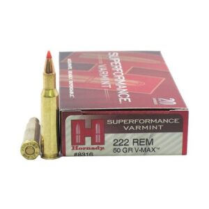 HORNADY SUPERFORMANCE .222 REMINGTON 50 GRAIN V-MAX 500 ROUNDS