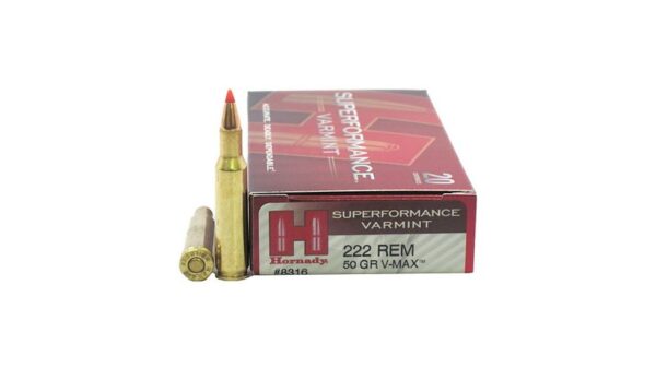 HORNADY SUPERFORMANCE .222 REMINGTON 50 GRAIN V-MAX 500 ROUNDS