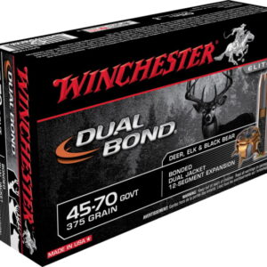 WINCHESTER DUAL BOND .45-70 GOVERNMENT 375 GRAIN BONDED DUAL JACKET 500 ROUNDS