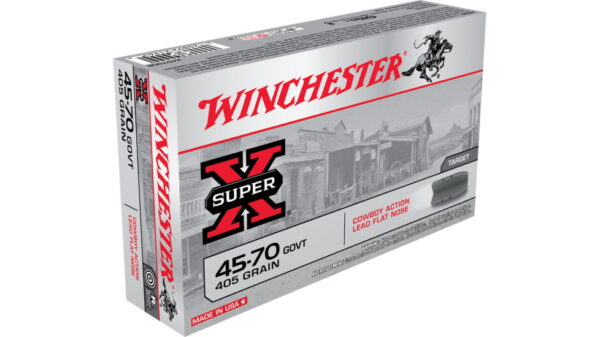 WINCHESTER SUPER-X RIFLE .45-70 GOVERNMENT 405 GRAIN COWBOY ACTION LEAD FLAT NOSE 500 ROUNDS