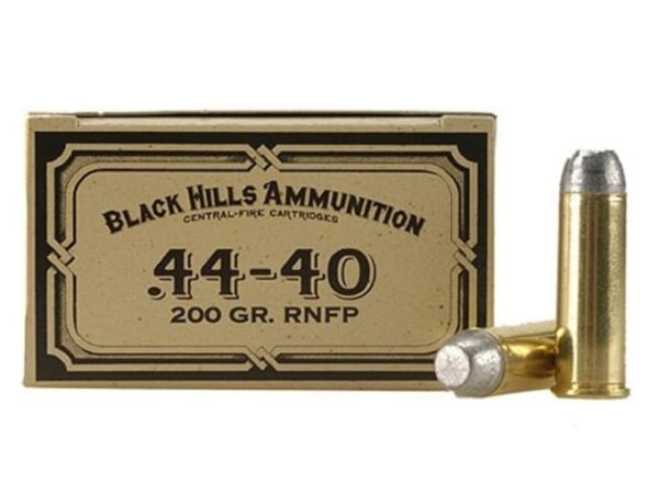 BLACK HILLS COWBOY ACTION AMMUNITION 44-40 WCF 200 GRAIN LEAD FLAT NOSE 260 ROUNDS