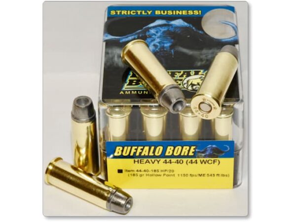 BUFFALO BORE AMMUNITION 44-40 WCF 185 GRAIN HOLLOW POINT 160 ROUNDS