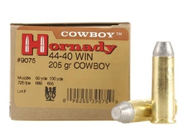 HORNADY FRONTIER AMMUNITION 44-40 WCF 205 GRAIN LEAD FLAT NOSE 260 ROUNDS