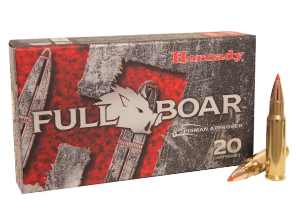 Hornady Full Boar Ammunition 6.8mm Remington SPC 100 Grain GMX Boat Tail Lead-Free 500 rounds