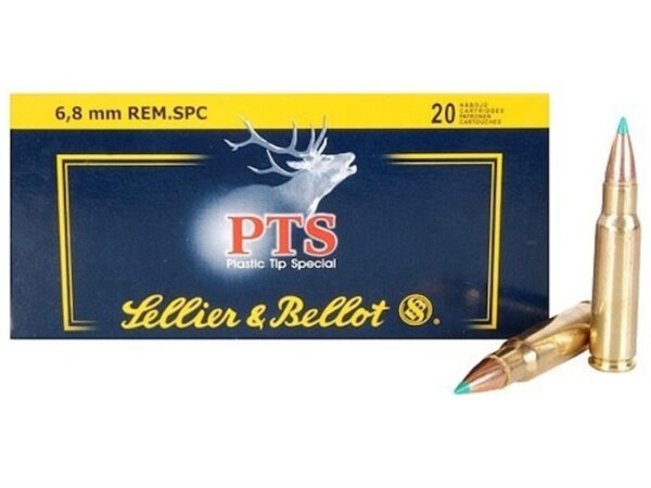 Sellier & Bellot Ammunition 6.8mm Remington SPC 110 Grain Polymer Tip Spitzer Box 600 rounds