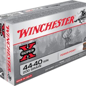 WINCHESTER SUPER-X AMMUNITION 44-40 WCF 200 GRAIN POWER-POINT 500 ROUNDS