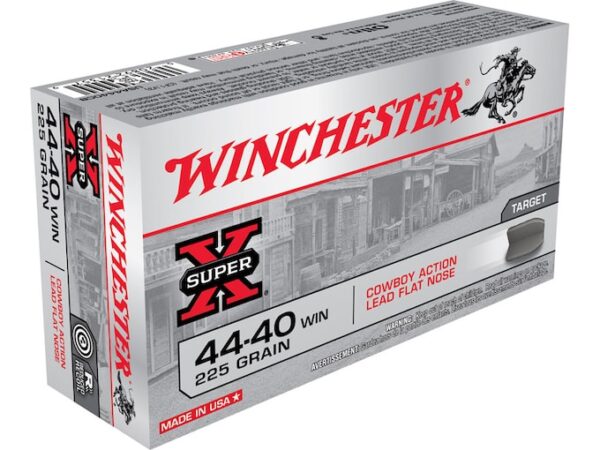 WINCHESTER USA COWBOY AMMUNITION 44-40 WCF 225 GRAIN LEAD FLAT NOSE 260 ROUNDS