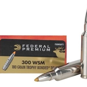 Federal Premium Ammunition 300 Winchester Short Magnum (WSM) 180 Grain Trophy Bonded Tip 500 rounds