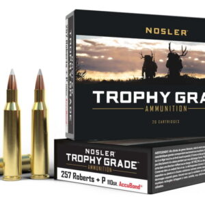 Nosler Trophy Grade .257 Roberts +P 110 Grain AccuBond Brass Cased 500 rounds