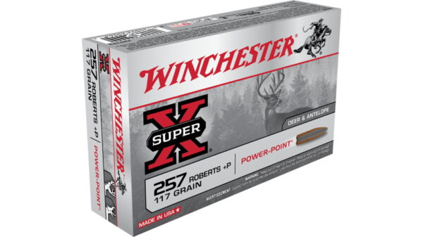 Winchester SUPER-X RIFLE .257 Roberts +P 117 grain Power-Point 500 rounds